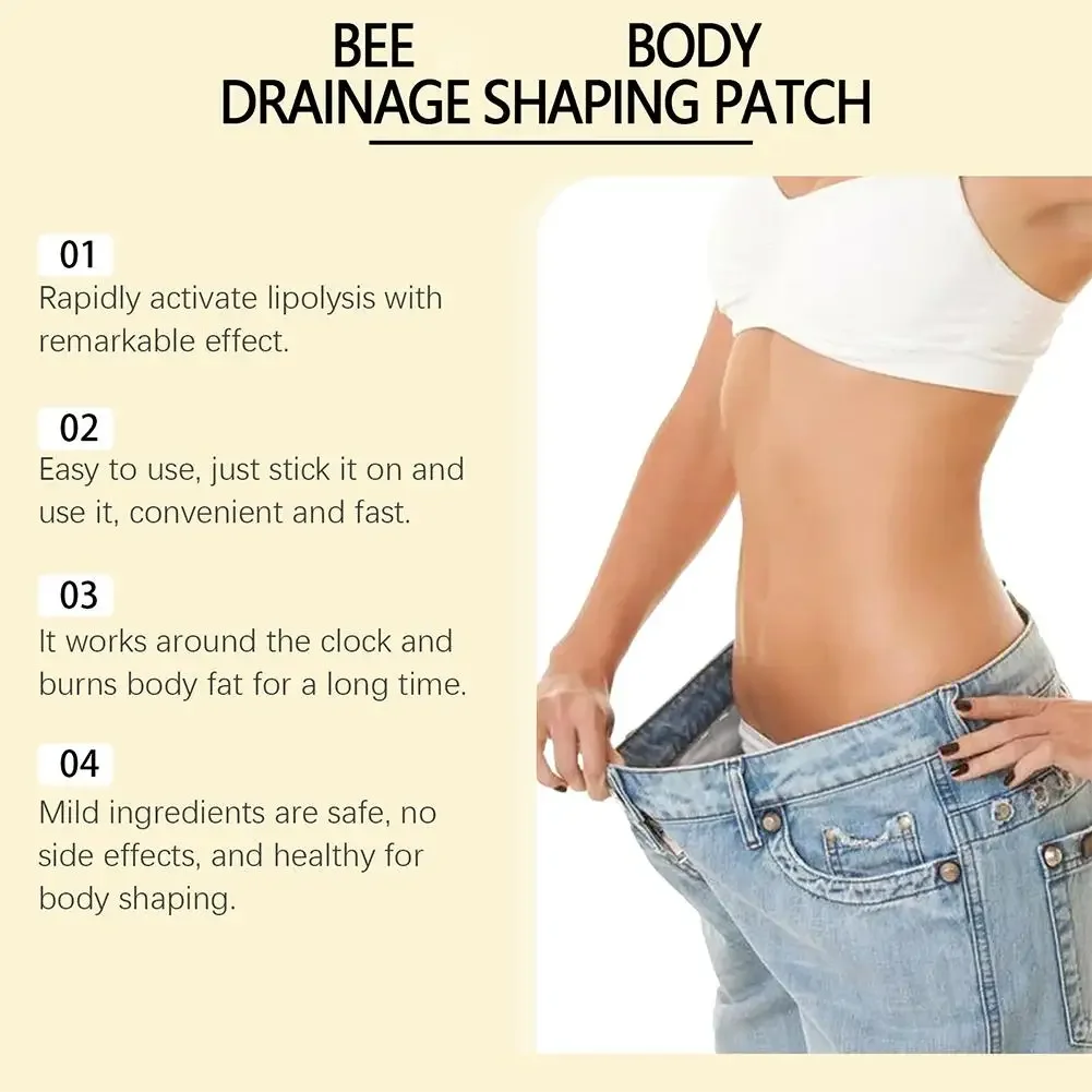 Body Shaping Patch Lymphatic Drainage Weight Loss Reduce Swelling Slimming for Men Women Body Shaping Для Похудения 10pcs/box