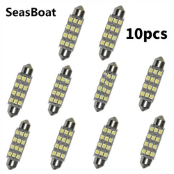 SeasBoat 20/10/5PCS 12 LED 3528-SMD Light for Car Interior Ceiling Trunk License Plate Light 12V Dome Light