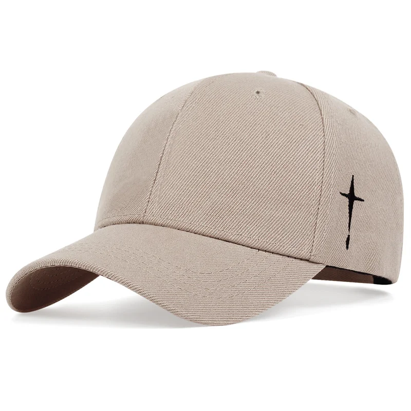 Broadside Cross Embroidery Baseball Cap Unisex Adjustable Outdoor Travel Sun-Proof Holiday Leisure Versatile Gift Peaked Cap