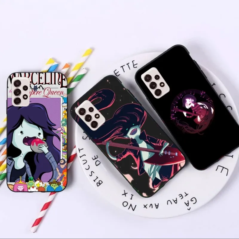 Anime Marceline Mobile Cell Phone Case for Samsung A91 A81 A73 A72 A71 A30S A20 A12 A13 A52 A53 4G 5G Black Phone Cover Funda