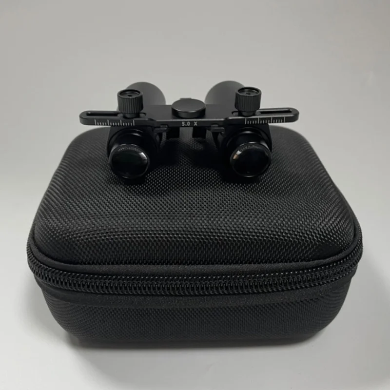 5X/6X Dental Magnifier Glasses Loupes Accessories Dental LED Headlight Binocular Loupes Dentist Surgical Headlamp Dentistry