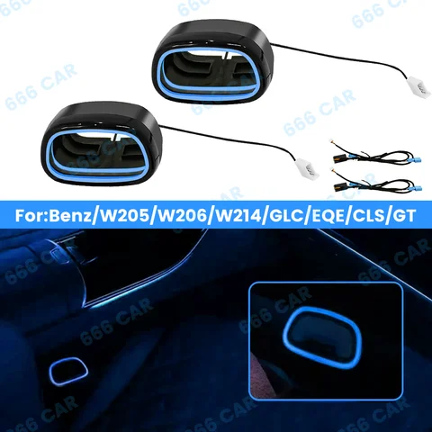 LED 안전 벨트 버클 주변 조명, 자동차 안전 버클 장식 조명 액세서리, 벤츠 W205 W206 W214 GLC EQE CLS GT용 LED 안전 벨트 버클 주변 조명, 자동차 안전 버클 장식 조명 액세서리, 벤츠 W205 W206 W214 GLC EQE CLS GT용