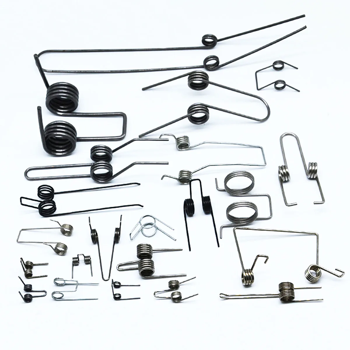 Dubbele torsieveer Staal Roestvrij staal Vernikkeld Gegalvaniseerde zwarte draadstripper Accessoire Onderdeelveer