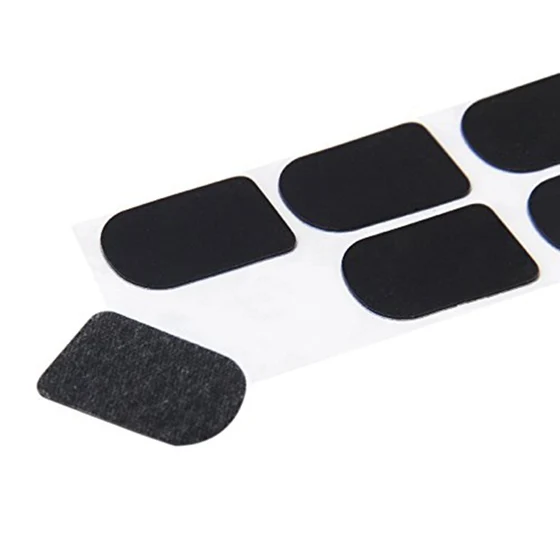 8Pcs Clarinet/Soprano Saxophone Sax Mouthpiece Patches Pads Cushions Black---0.8Mm