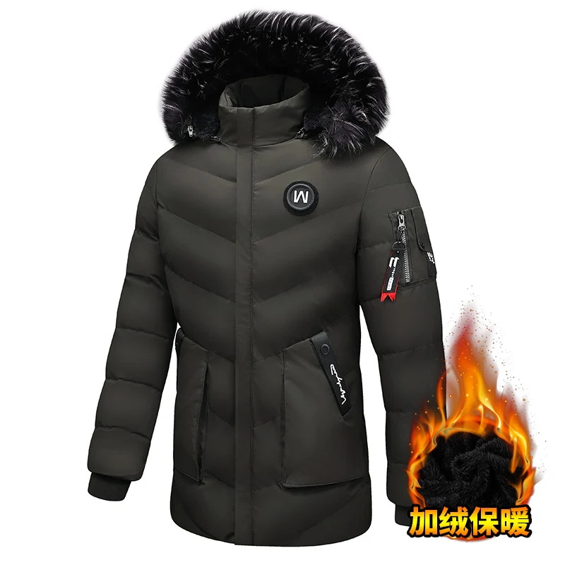 

Ветровка, парки, пальто, холодостойкая мужская верхняя одежда с хлопковой подкладкой, зимняя куртка, ветрозащитные парки с длинным капюшоном, мужское зимнее пальто