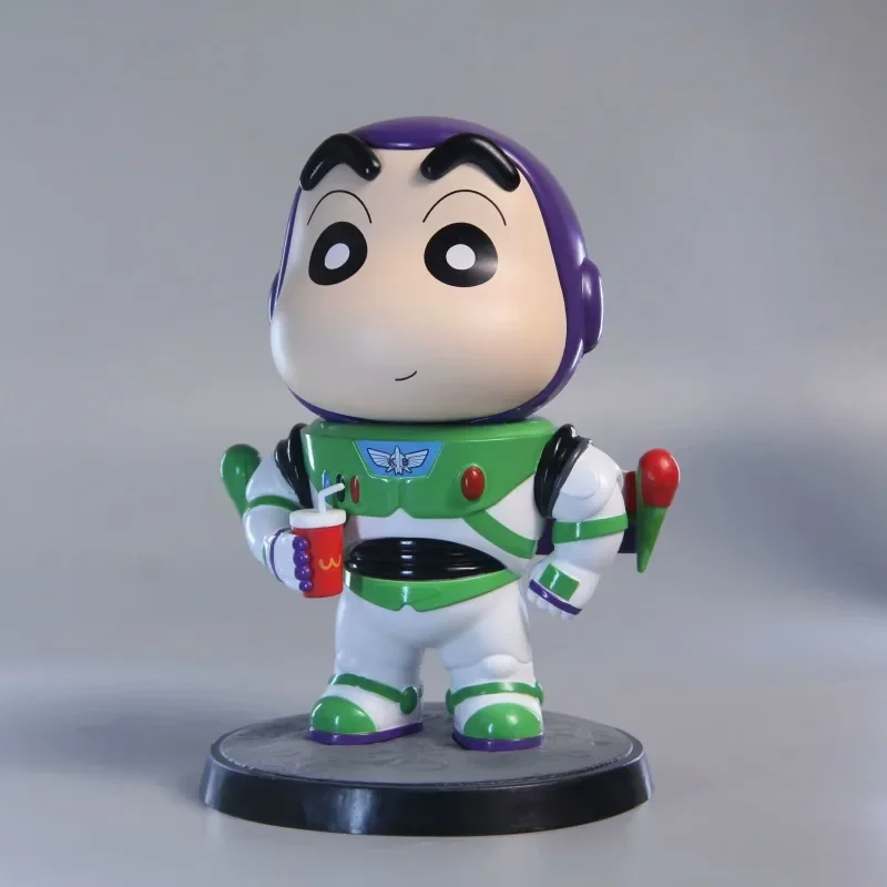 Crayon Little Newbie Figure Nohara Shinnosuke cos Buzz Lightyear Figure Model Ornament Anime Peripheral