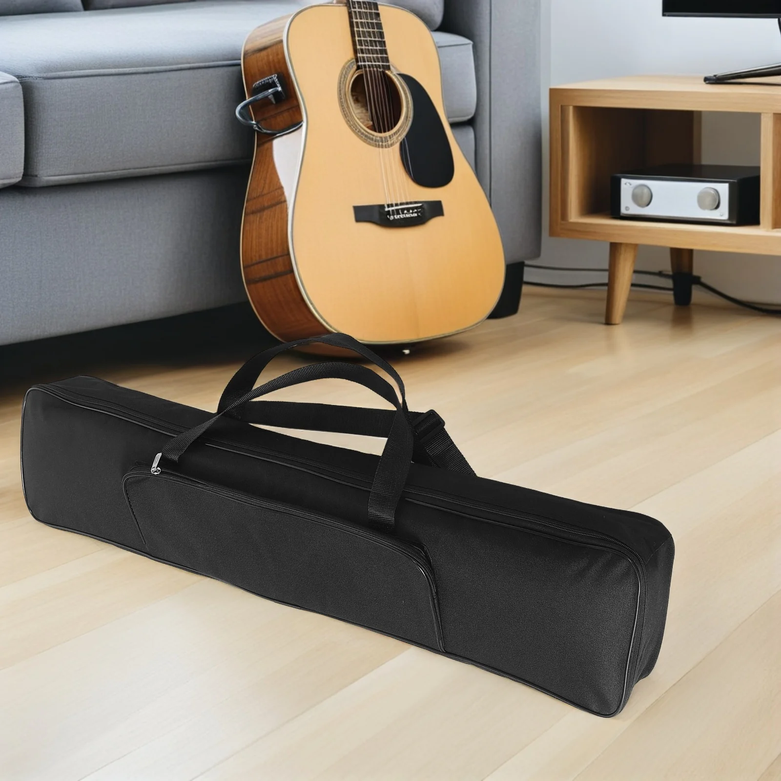 

Electric Piano Keyboard Bag Thickened Protective Travel Carry Case Compatible 61-Note Keyboards Soft Padding Backpack Strap