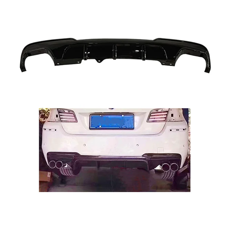 Automotive Parts Rear Diffuser For BMW 5 Series F10 F18 MT Upgrade MP Rear Bumper Lip 2010-2016