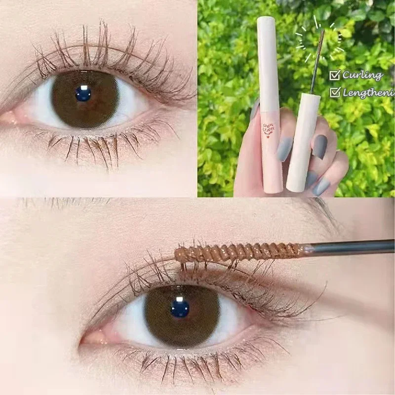 Ultra-fine ขนาดเล็กหัวแปรงมาสคาร่ายาวสีดํา 3D Lash Eyelash Extension Eye Lashes ยาวสวมใส่มาสคาร่าสีดํา