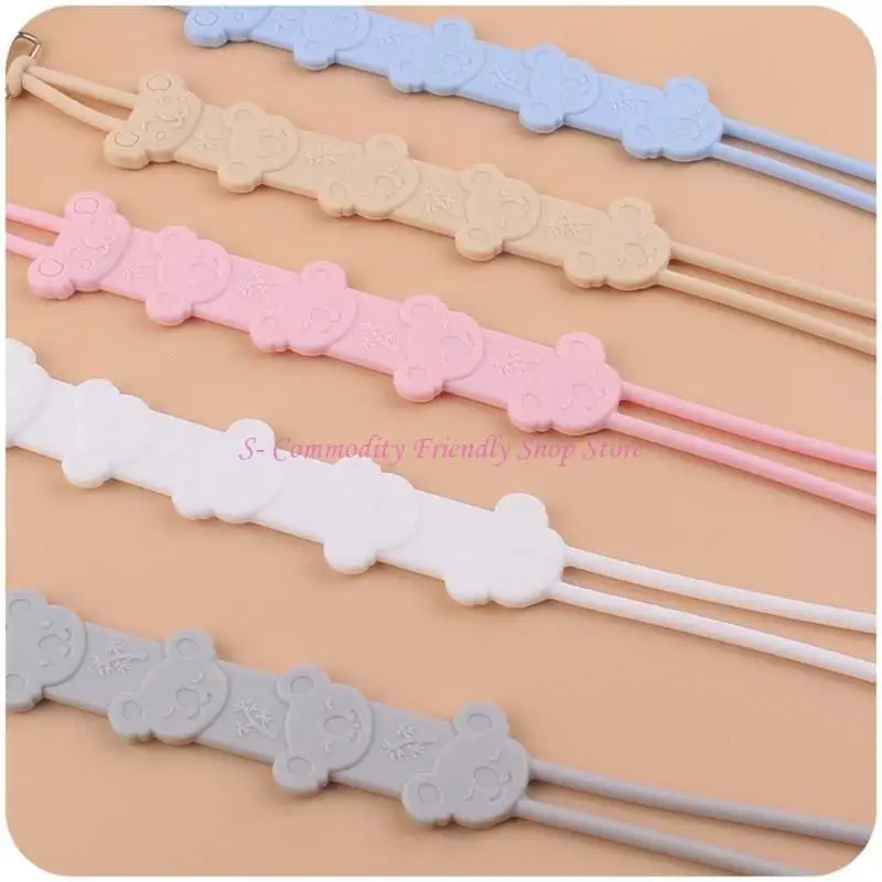85AE Pacifier Clips Chewing Belt Teething Relief Dummy Chain Baby Teether Clip
