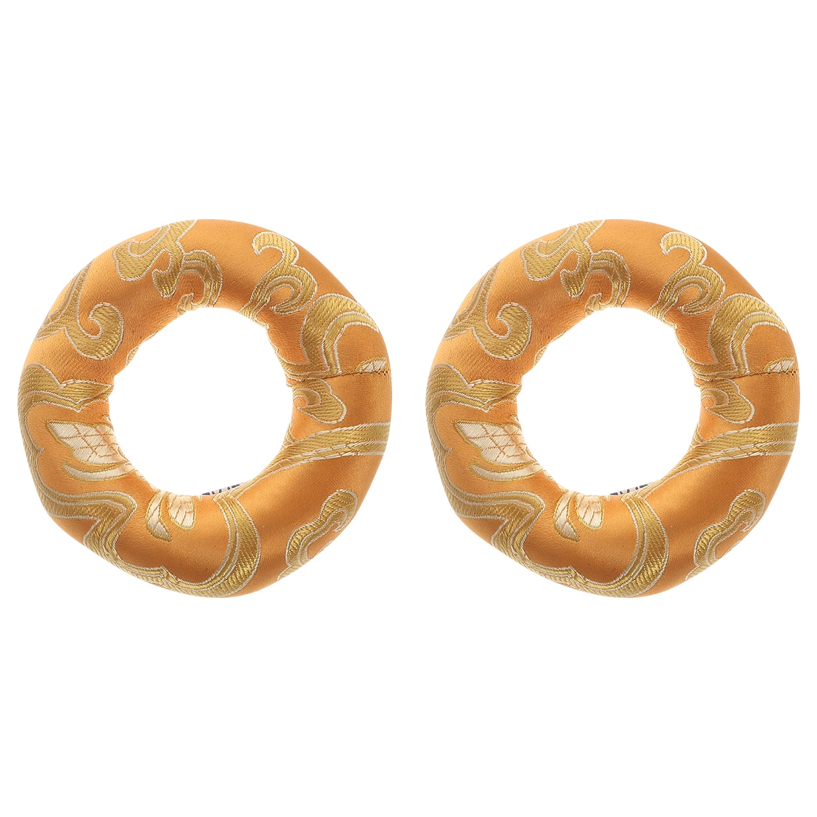 

2pcs Mats Buddha Sound Sound Bowl Pads Ring Buddhism Products Gasket Pad for Bowls Meditation Cushions Buddhism Gifts