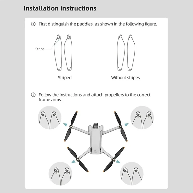 DJI Mini4 PRO 드론 프로펠러 브래킷, 프로펠러 안정기 블레이드 보호 거치대 카메라 드론 교체 부품