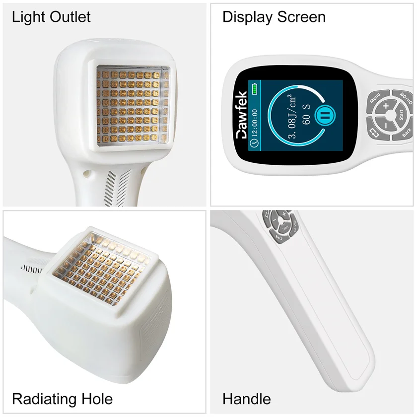 Portable 308nm UVB Phototherapy Light Blue Light Therapy Benefits for Vitiligo Psoriasis Eczema Good Light Skin Care 64 Diodes