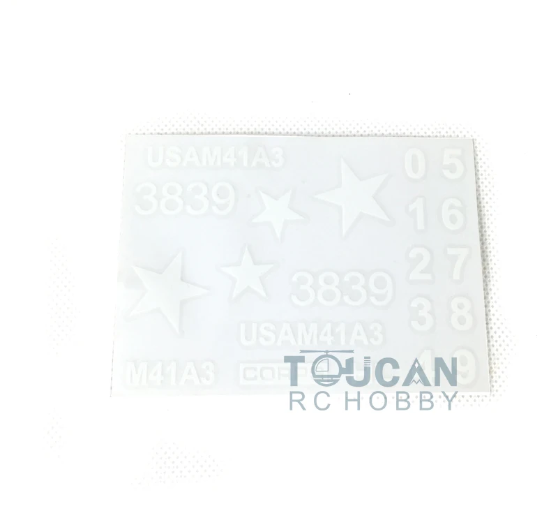 Autocollant de décoration en pâte pour Henglong, échelle 1/16, Walker Bulldog RC Tank 3839, mise à niveau personnalisée, ajout de réalisme