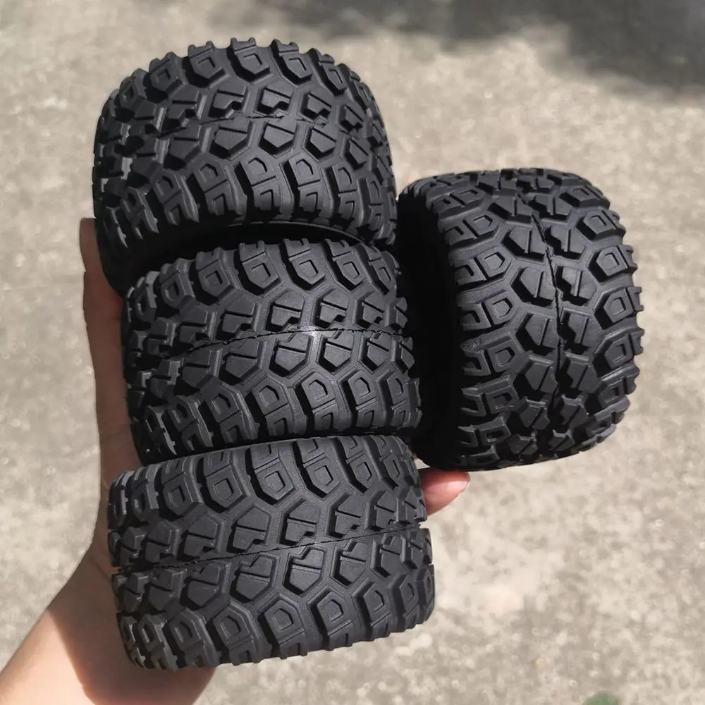 4 Pcs RC 1:16 Truck Tire For Trxs1/16 E-Revo Rubber Tire Diameter 80mm Coupler 12Mm Toy Car Soft Rubber Tires