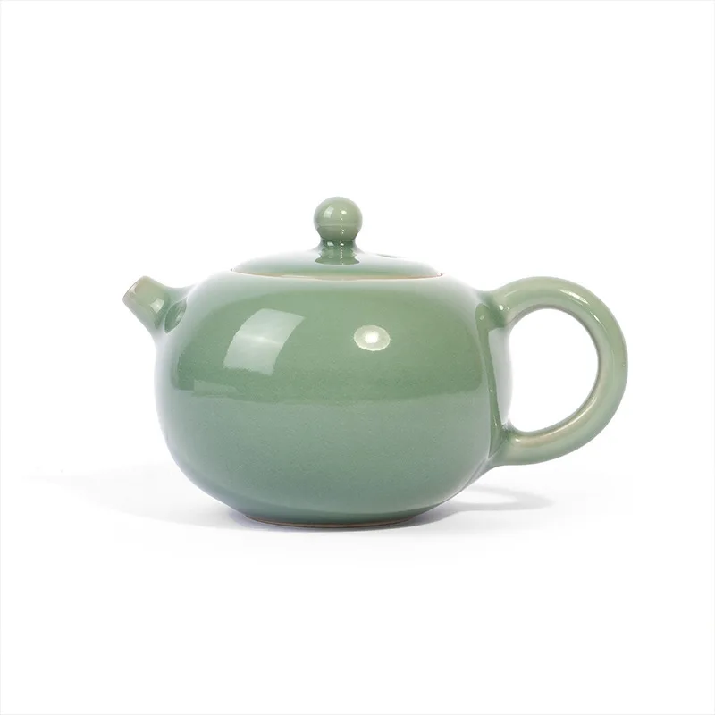 

Ceramic one pot and two cups of Xishi pot Kung Fu travel tea set, teapot teacup portable gift