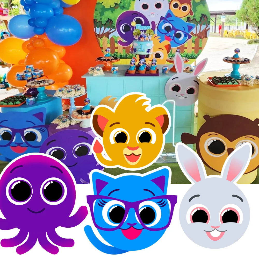 40cm/60cm/90cmBolofofos recortes KT tablero de espuma cartón Baby Shower foto accesorios decoración de fiesta de cumpleaños accesorios de pie