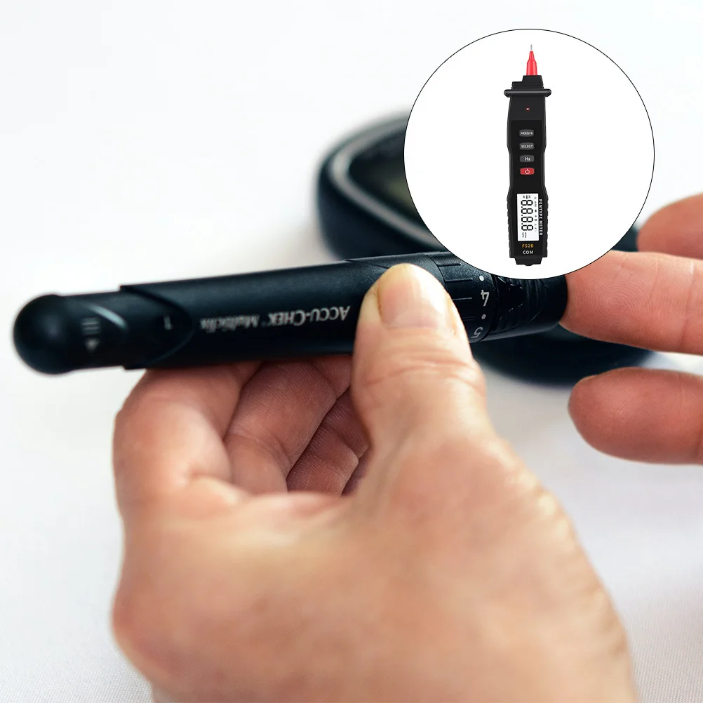 

1Pcs Compact Digital Multimeter Pen Style Auto Range True Meter with Non-Contact Voltage Detection Backlit Display Meter
