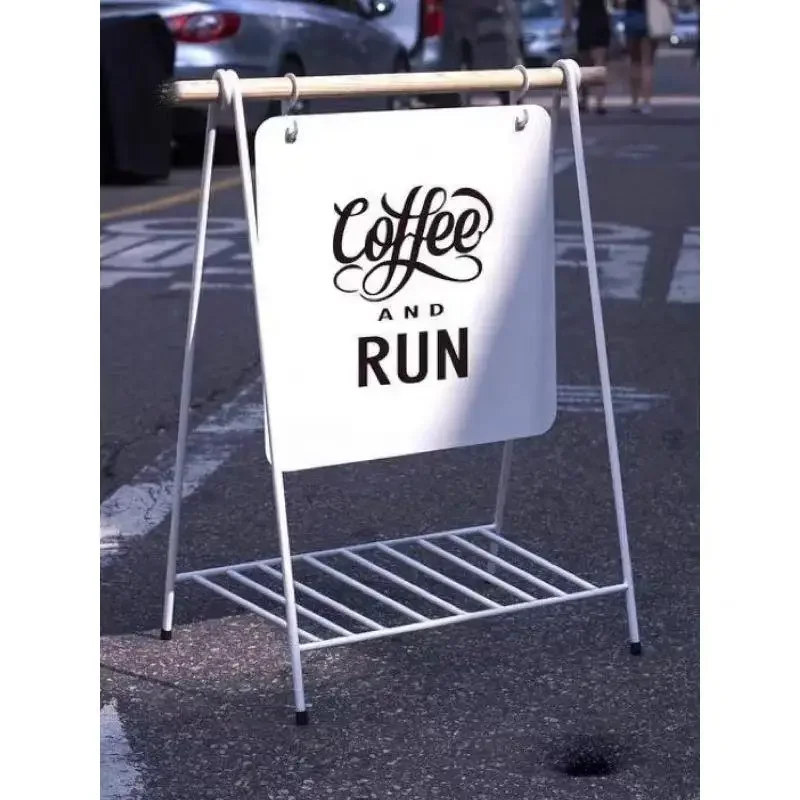 out-of-home advertising sign Display sign Customized coffee clothing store Signature logo Store landing vertical recruitment