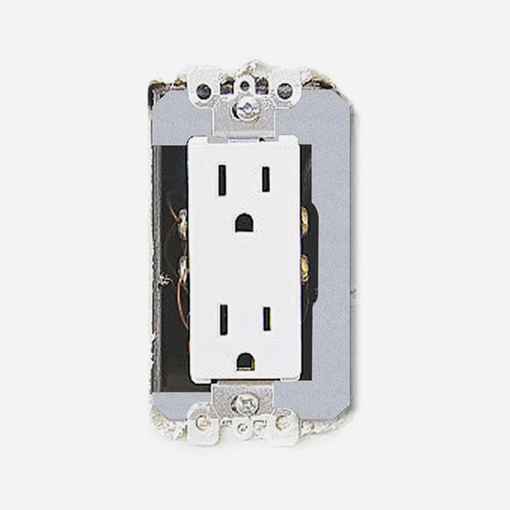 

15pcs Electrical Outlet Shims Heavy Duty Metal Wall Plate Spacer Socket Leveler Installation Accessories Galvanized Iron