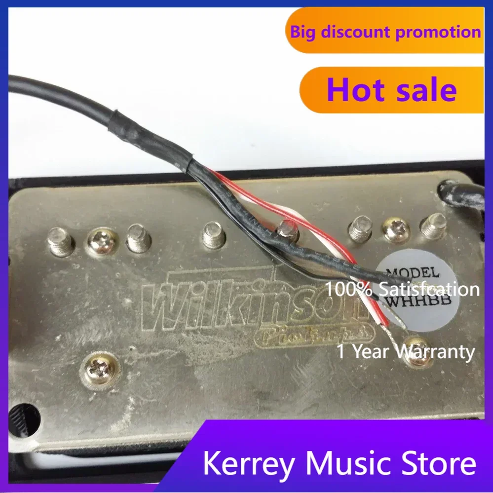 

Wilkinson Double Row Open Humbucker Electric Guitar Pickup Set Black Korean Made New