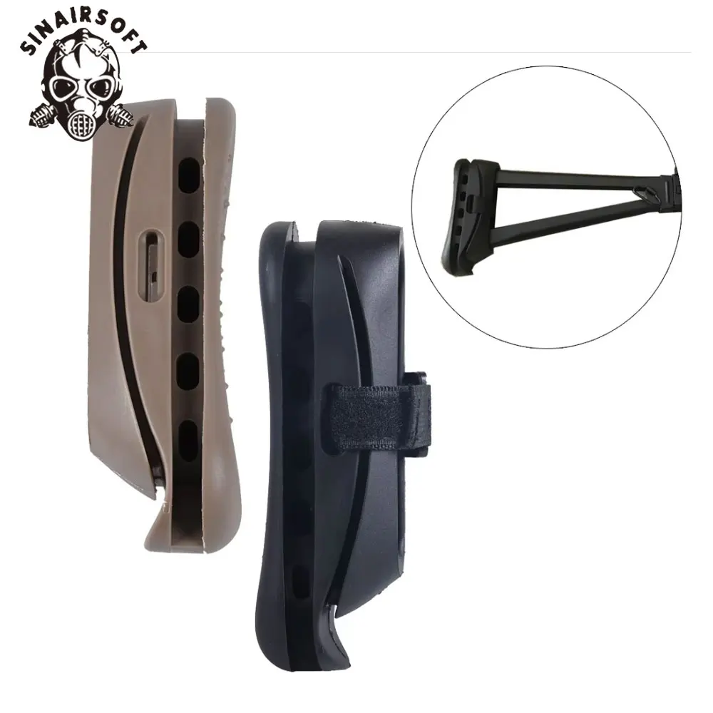 Tope táctico Airsoft AK para caza, almohadilla de retroceso de goma, a prueba de golpes, para Paintball