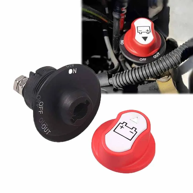 Battery Switch Disconnecter Power Isolator Cut Off Switch Kit 12V Car Rally For Truck Car Motorcycle Boat Camper RV Accessories