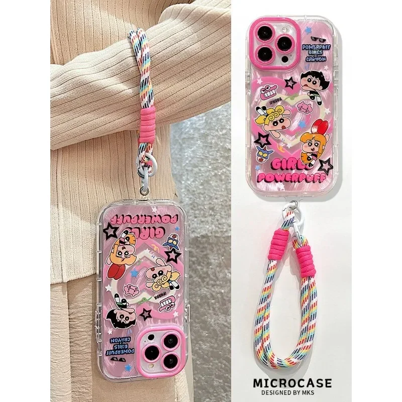 

Чехол для мобильного телефона The Powerpuff Girls с милым мультяшным рисунком Apple 14, iPhone 15 Maxpersonality, универсальный подарок на праздник, каваи