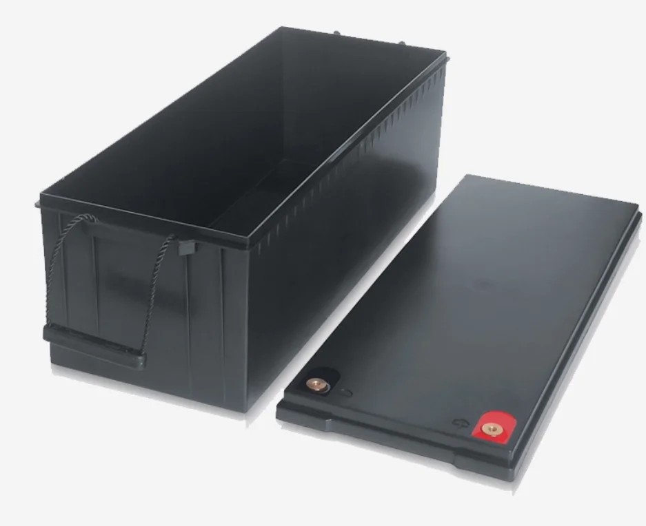 Battery Storage Box 12V 24V 48V for 120Ah to 320Ah Cells, Plastic Enclosure for Solar System Camper Van