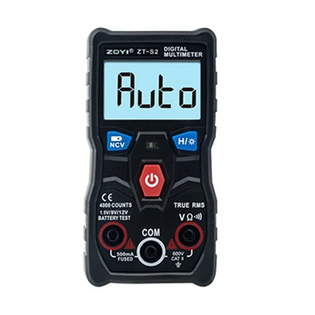 ZOYI ZT-S2 Digital Multimeter tester autoranging True rms automotriz Mmultimetro with NCV LCD backlight Flashlight