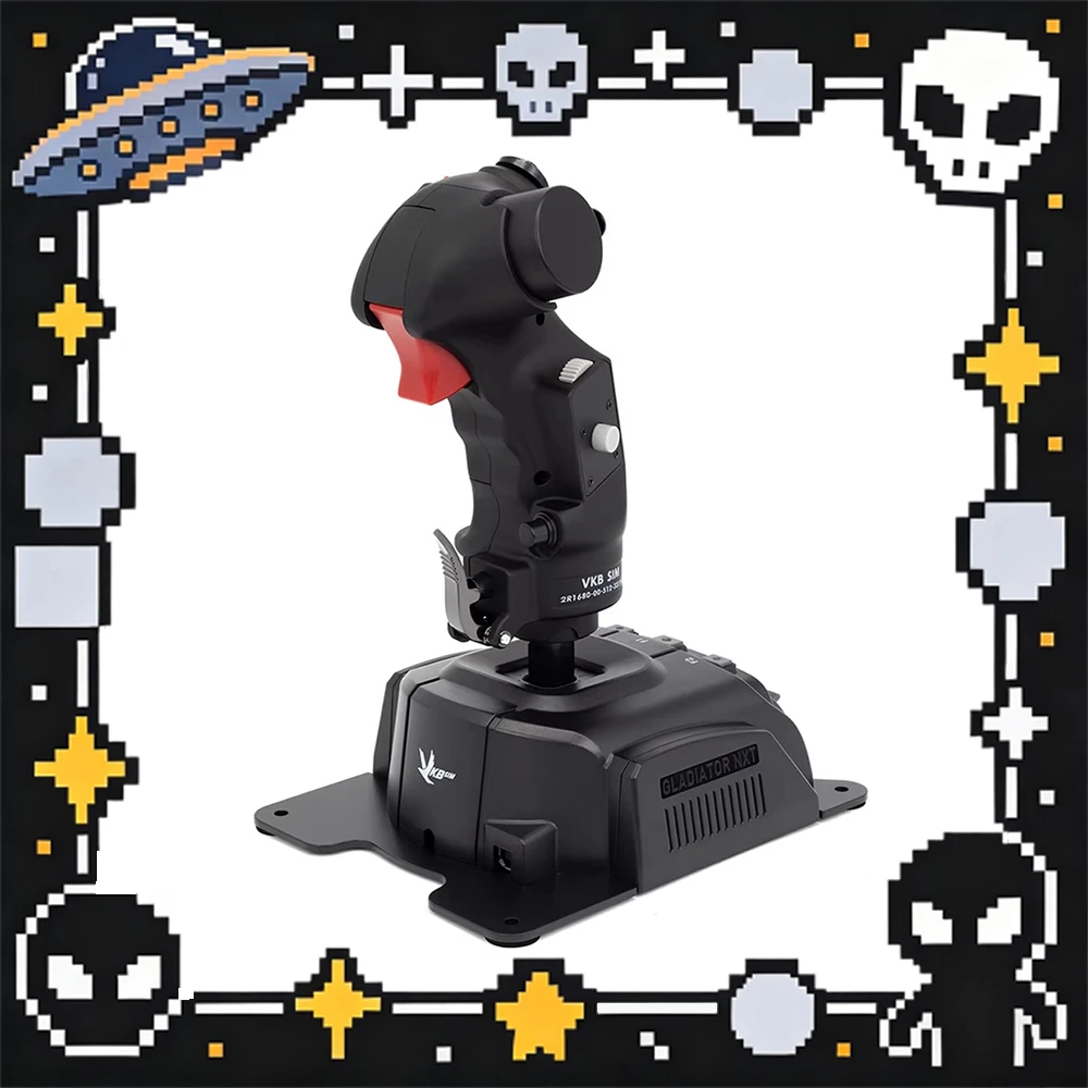 VKBSIM Gladiator NXT EVO F-14 Right Hand Game Rocker Two Stage Trigger Flight Rocker Gladiator NXT EVO Base USB Connection Gifts