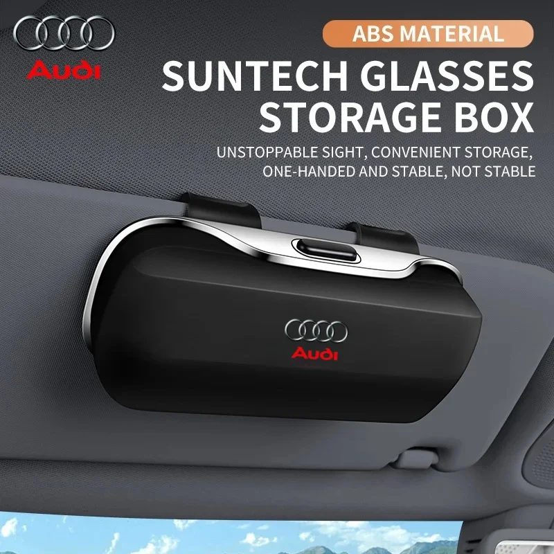 

For Audi Q5 Carplay 8r fy Body Kit Front Grill Stickers Key Case Logo Accessories Car Visor Sunglasses Car Glasses Case Clip Box