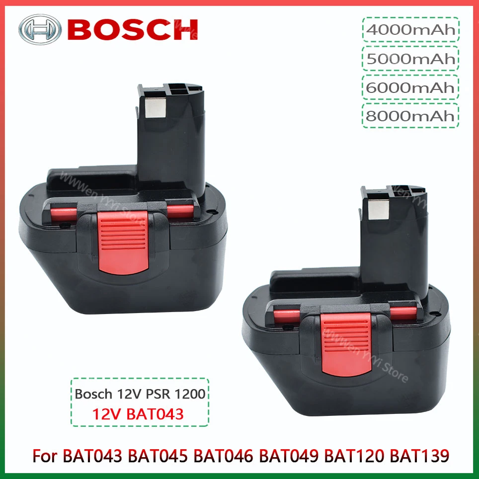 

2024 Bosch PSR 12V 4800mAh Battery 12V 6.8Ah/9.8Ah AHS GSB GSR 12 VE-2 BAT043 BAT045 BAT046 BAT049 BAT120 BAT1392024