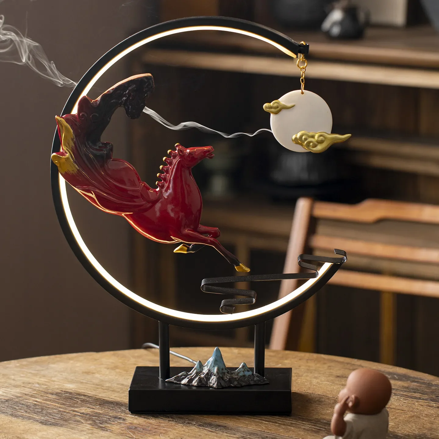 Year of the Horse decoration, horse to success, move to a new home, new store opening gift, new Chinese lamp ring office