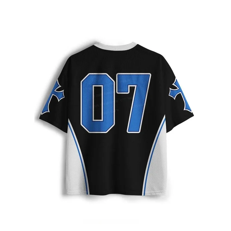 2026 New Jersey Sports Short Sleeved Shirt, V-neck Short Sleeved T-shirt, Sports Fashion 3D Printed Quick Drying Jersey view 4