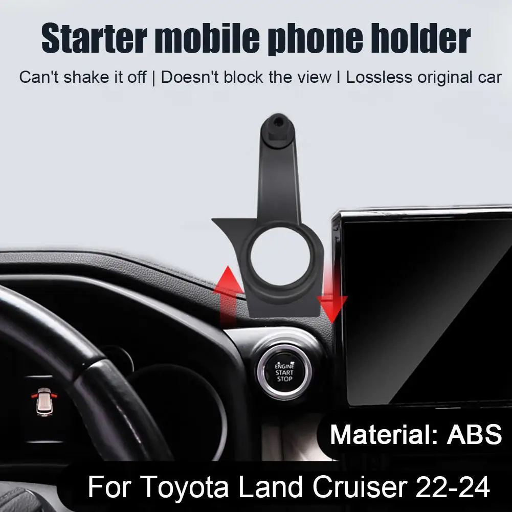 For Toyota Land Cruiser LC300 2022 2023 2024 Special Phone Holder Bracket Car Phone Stand Base Buckle Auto Accessories