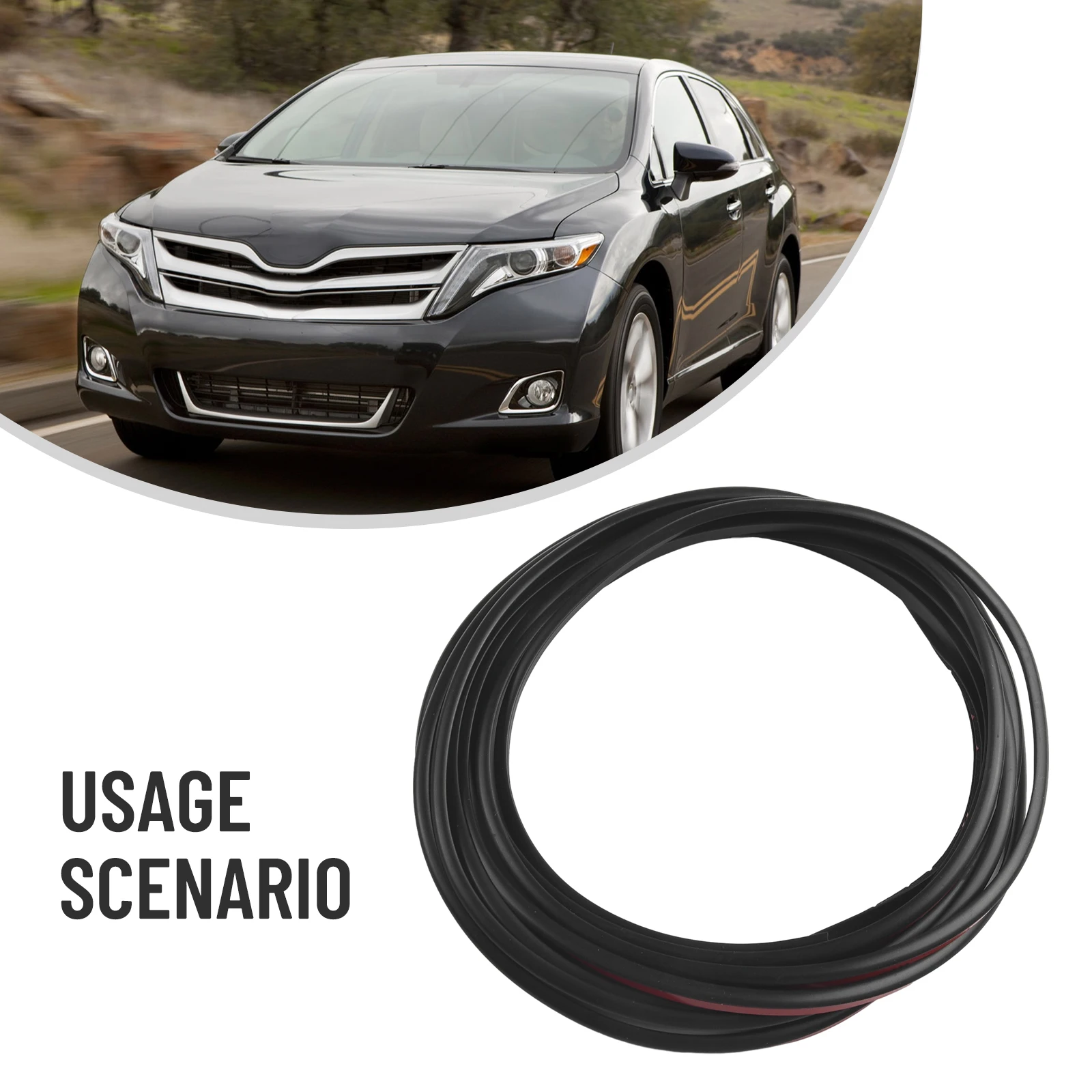 4M T Shape Rubber Sealing Strip for Automotive Use EPDM Weatherstrip Moulding for Better Air Tightness and Dust Protection