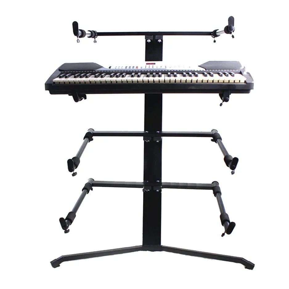 2025 Professional Multi Tier Keyboard & Guzheng Stand 4 Tier Aircraft Grade Display Rack for Musicians