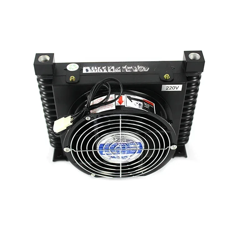 Hydraulic air cooler fan oil cooler for hydraulic system aluminum oil radiator plate fin heat exchanger