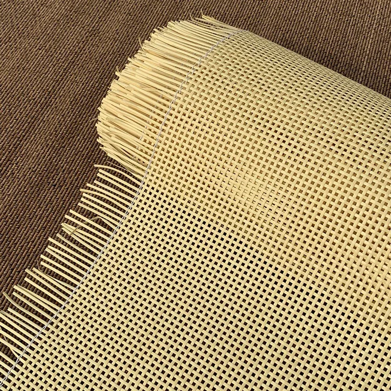 Rollo de correas de caña de mimbre a cuadros de plástico indonesio, Material de reparación para muebles, sillas, mesas, zapatos, decoración de puertas de armario y libros