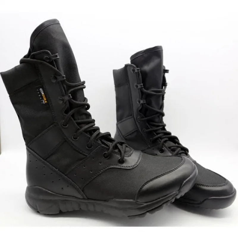 Impermeável Lace Up Tactical Boot masculino, sapatos de trabalho, SFB Light, moda malha, motocicleta, tornozelo