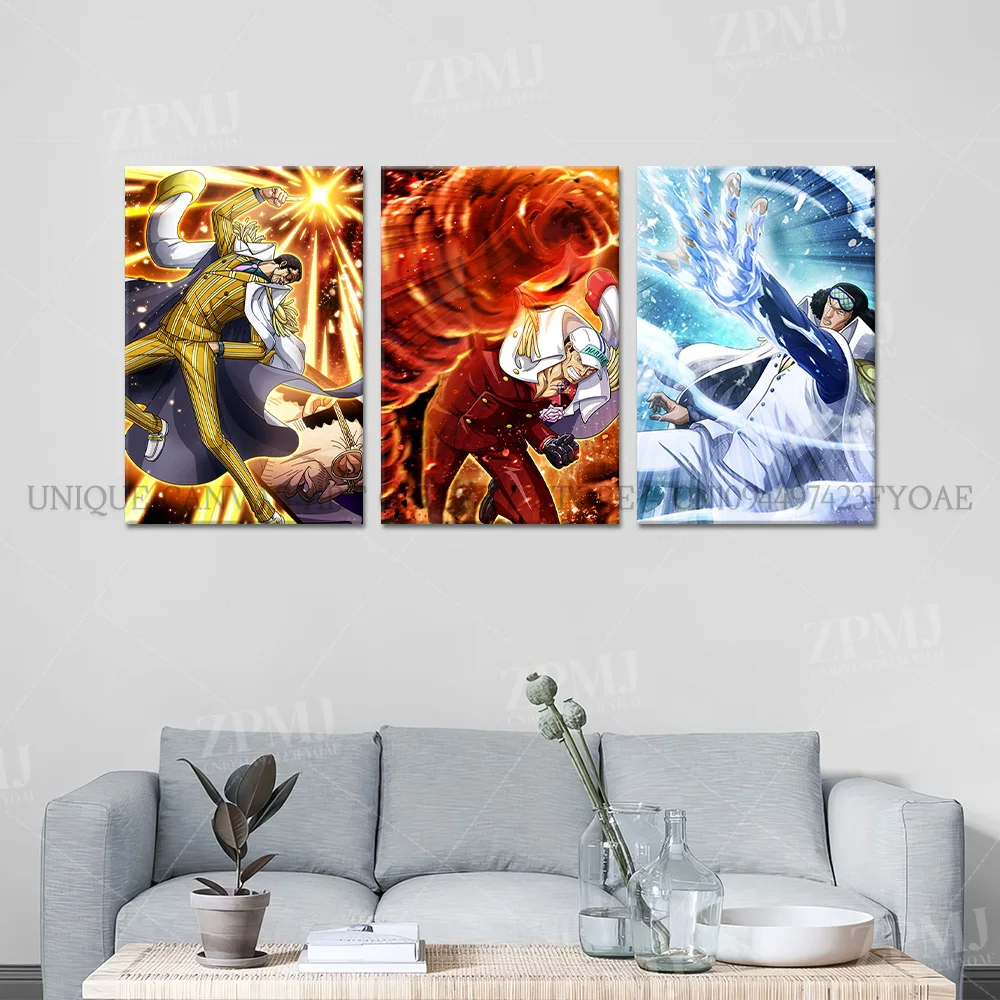 One Piece Leinwand HD Gedruckt Poster Anime Buggy Home Decor Malerei Hot Blooded Cartoon Wand Kunst Bild Für Wohnzimmer Kein Rahmen – Detail 2