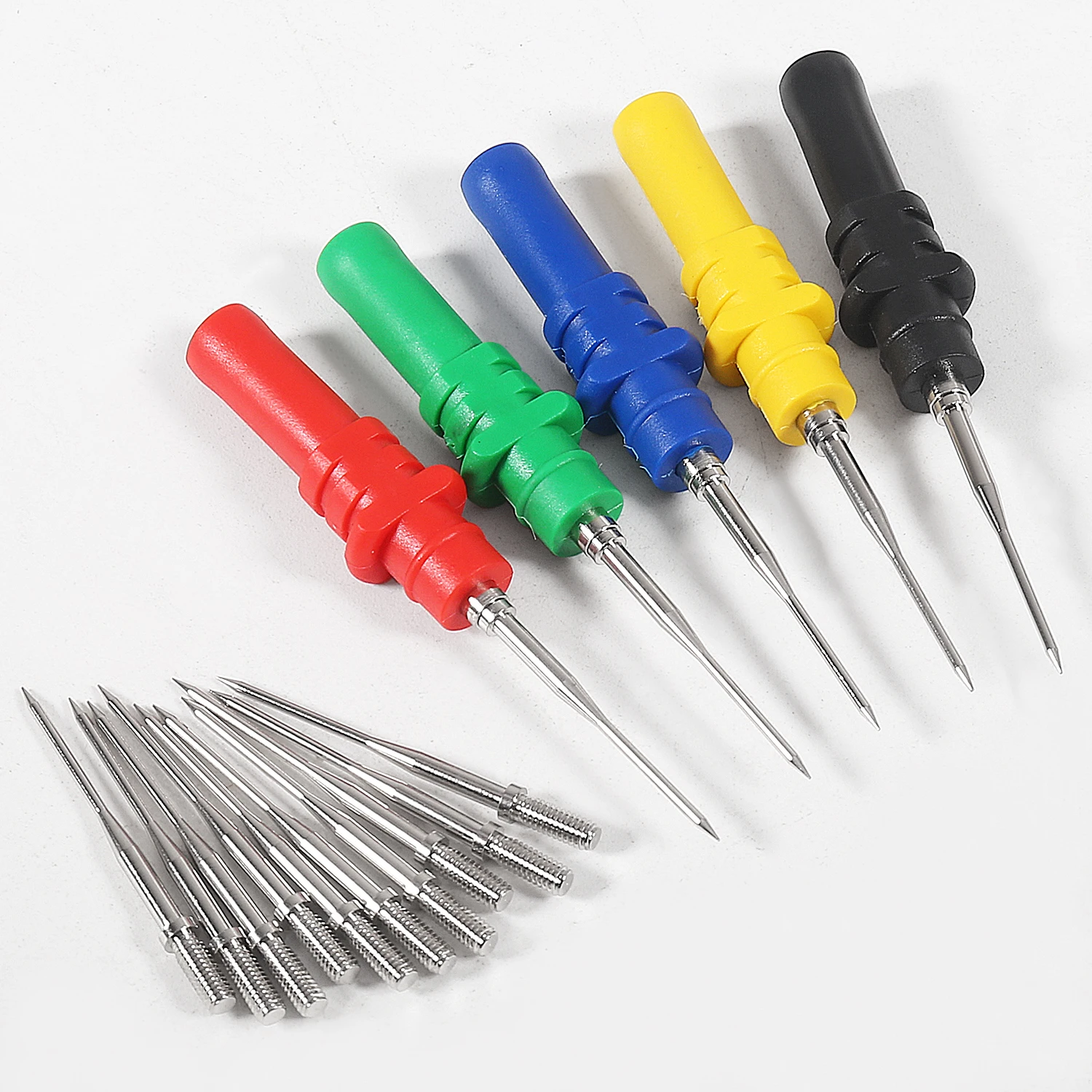 15pcs Automotive Diagnostic Test Probe Puncture Needles Probe Pins Set Repair Tool Accessories
