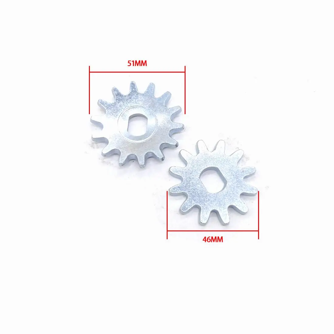 1Pair 3 Tons 4 Tons Horizontal Jack Repair Parts Gear Flat Tooth Socket Tooth (46-51MM)