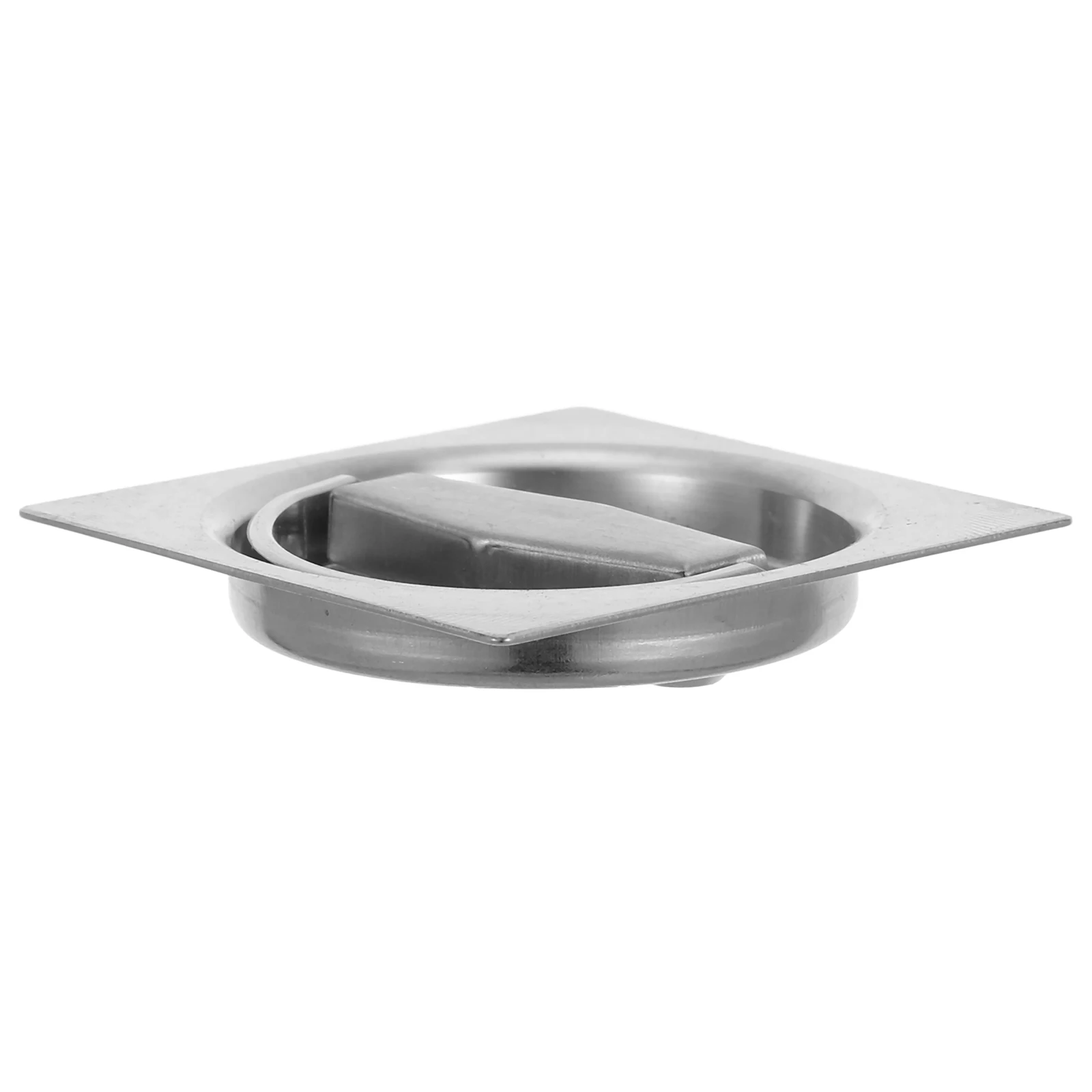 

1PCS Flat Stainless Steel Recessed Flush Pull Finger Insert Sliding Door Handle Cabinet Pulls Drawer Silver