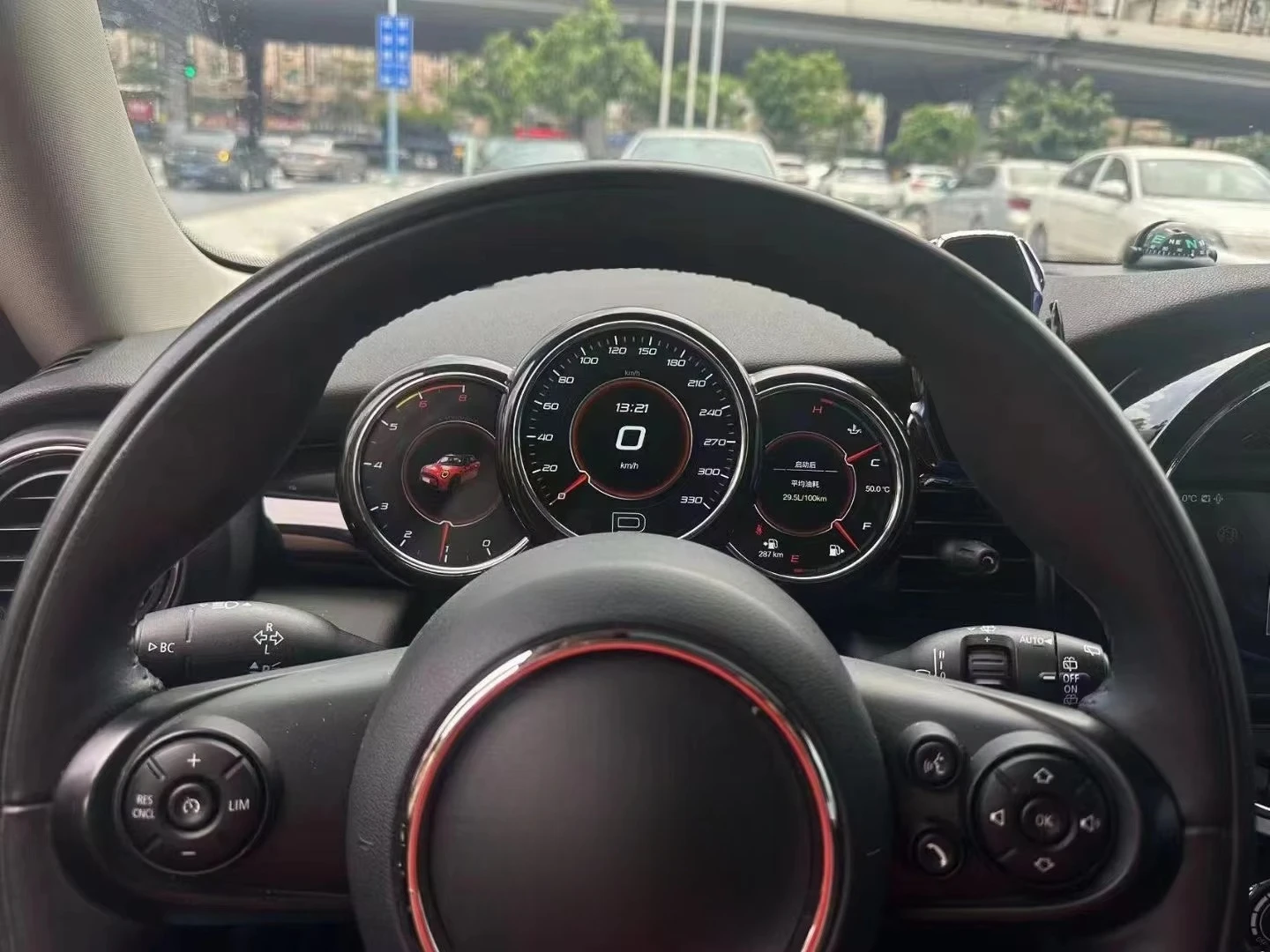 Kluster Digital Kokpit Virtual untuk Mini Cooper 2014-2023 Layar LCD Instrumen Mobil Multimedia Dashboard Speedometer