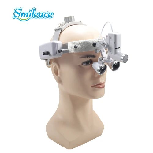 Imagen 1 del producto Lupa quirúrgica con luz Led Dental con faro, operación para cirujano, linterna médica, lupas dentales clínicas