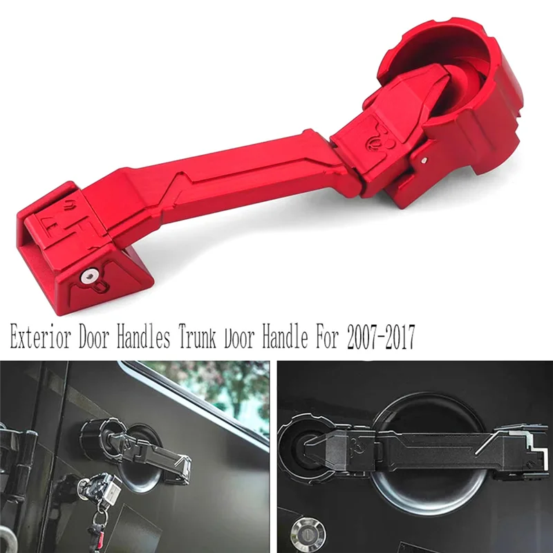 

L37A-Внешние дверные ручки, ручка задней двери, дверные ручки дляjeep Wrangler JK, внешняя дверная ручка, дверная ручка багажника, красная