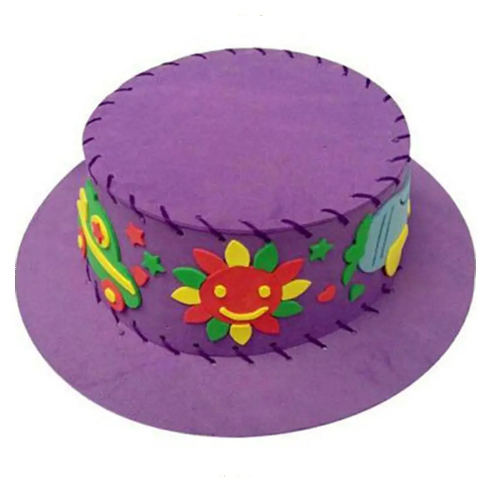 

High-quality EVA EVA Hat DIY Creative Gift Cartoon Hat Handmade Sewing Early Education Kids Cap Toy