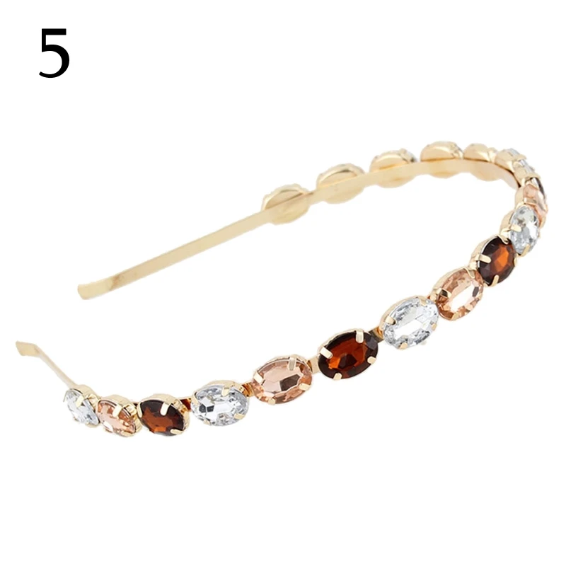 for Rhinestone Headbands For Women\'s Hair Fashion for Rhinestone Hair Hoop Rectangle Square Teardrop Luxury Headwear